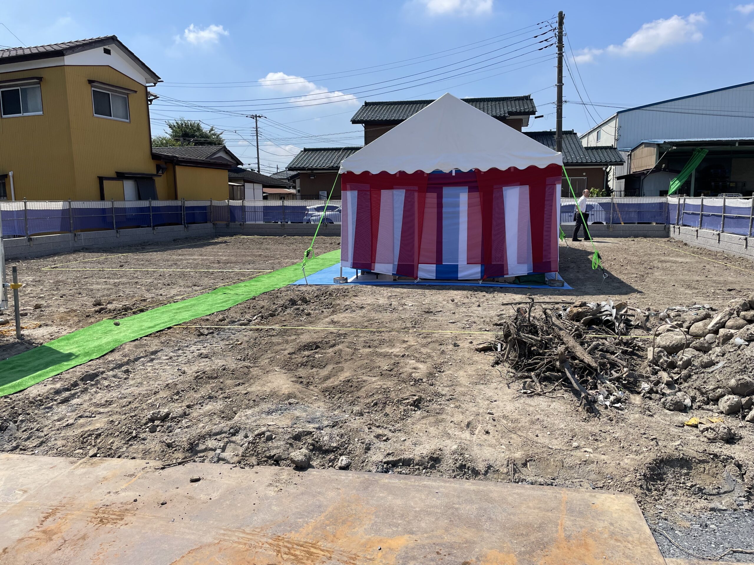 地鎮祭の様子